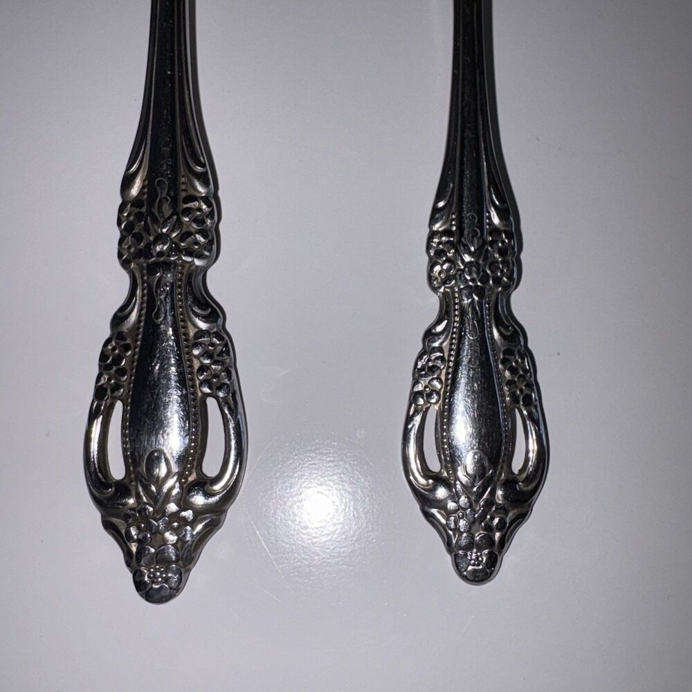 Fork & Spoon Set Oneida Raphael Distinction Deluxe Pattern Stainless Flatware - Picture 9 of 11